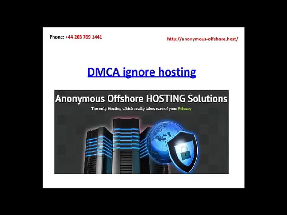 DMCA ignore hosting
