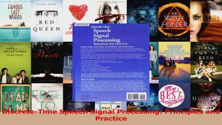 Read  DiscreteTime Speech Signal Processing Principles and Practice Ebook Free