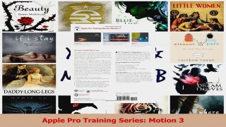 PDF Download  Apple Pro Training Series Motion 3 Download Online