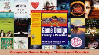PDF Download  Computer Game Design Theory and Practice Read Online