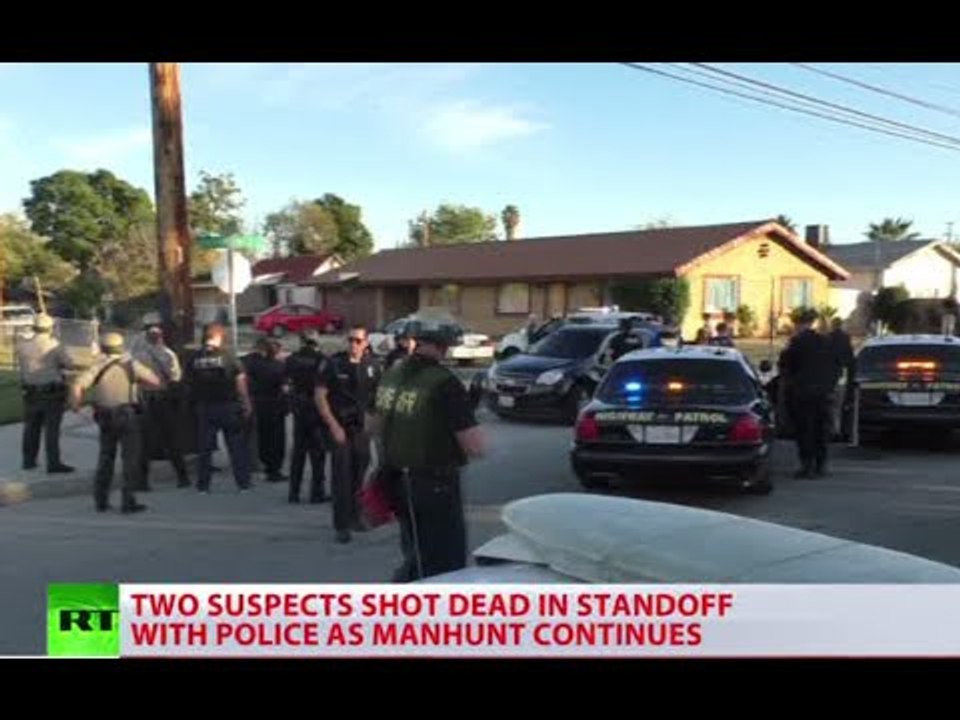 14 dead in San Bernardino mass shooting, 2 suspects shot & identified, terrorism not ruled out