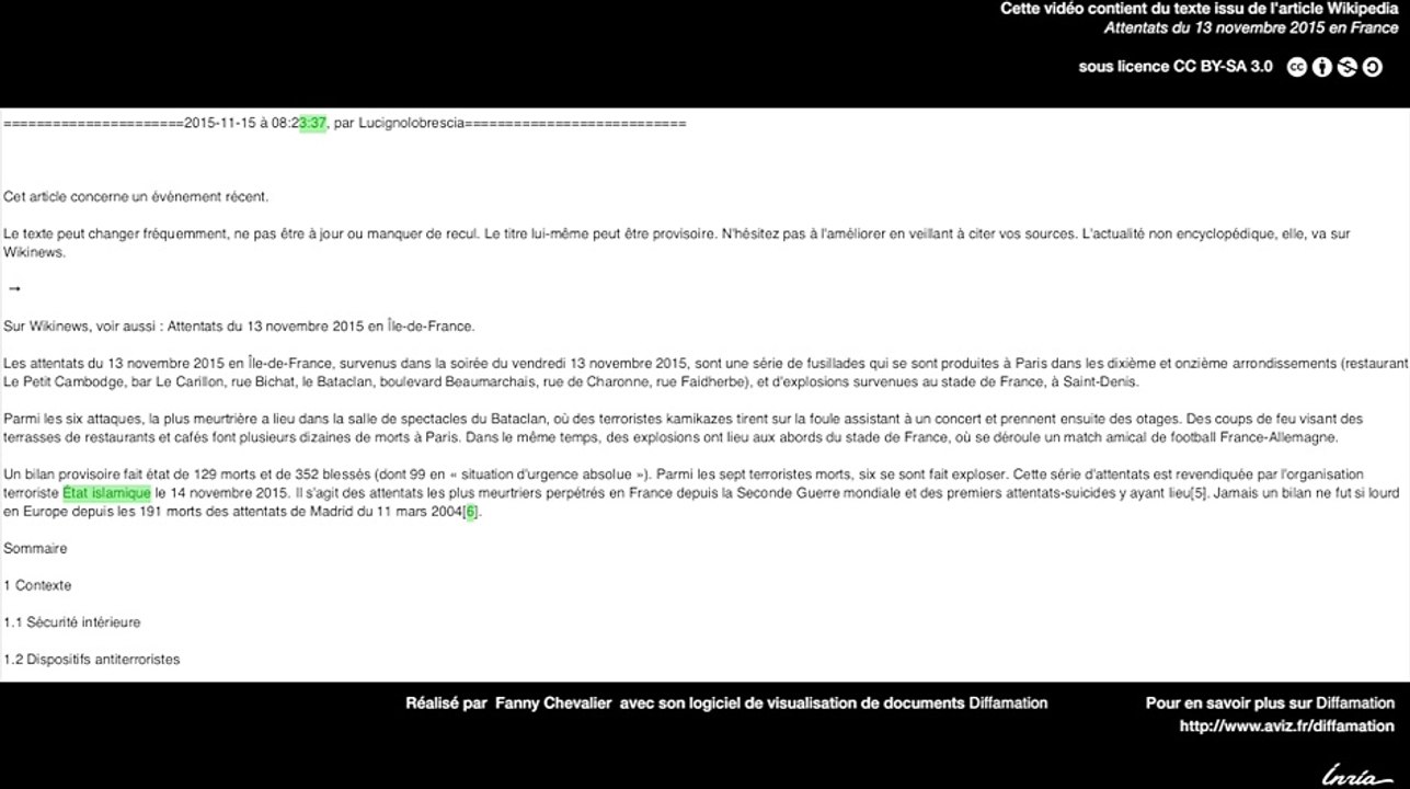 Le 13 Novembre sur Wikipédia : débats