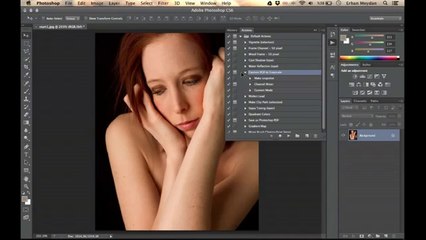 Adobe Photoshop Action Panelinin Buton Modunda Kullanımı