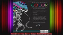 Adult Coloring Book Ocean Animal Patterns