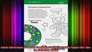 Color Christmas Coloring Book Perfectly Portable Pages OnTheGo Coloring Book