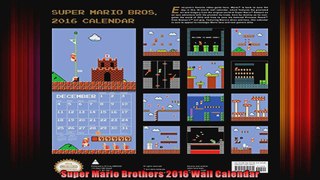 Super Mario Brothers 2016 Wall Calendar