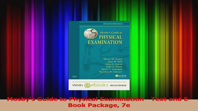 Mosbys Guide to Physical Examination Text and EBook Package 7e Download