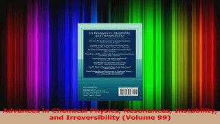 PDF Download  Advances in Chemical Physics Resonances Instability and Irreversibility Volume 99 PDF Online