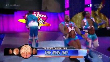 Dean Ambrose & The Usos vs The New Day :SmackDown 3 November 2015