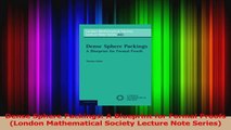 Download  Dense Sphere Packings A Blueprint for Formal Proofs London Mathematical Society Lecture Ebook Online