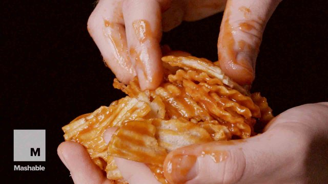 Ruffle chips smothered in BBQ sauce will put your snacks to shame