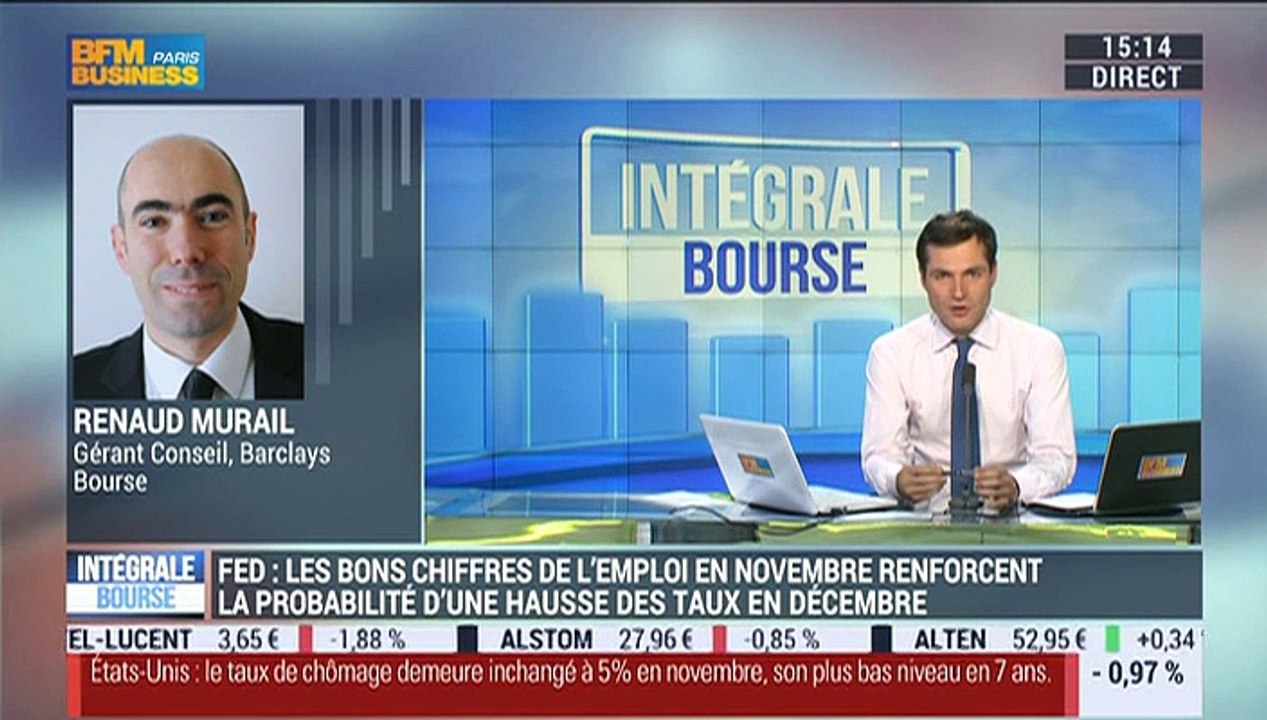 Les tendances sur les marchés : Etats-Unis : les bons chiffres de l'emploi en novembre renforcent la probabilité d'une hausse des taux à la fin de l'année - 04/12