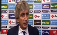 Stoke City vs Manchester City 2-0 - Manuel Pellegrini Post-Match Interview
