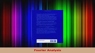 Download  Fourier Analysis PDF Online
