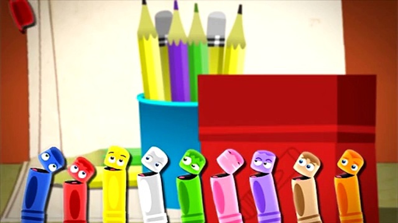 Цвета для детей, развивающее видео. Мультик раскраска Малыши Карандаши: Учим Цвета, Babyfi