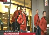 Galatasaray-Bursaspor maçı öncesi bilgiler, futbolcuların yola çıkış görüntüleri. (GS TV - 4 Aralık)