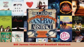 Read  Bill James Historical Baseball Abstract PDF Free