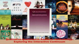PDF Download  QualitativeQuantitative Research Methodology Exploring the Interactive Continuum Read Full Ebook