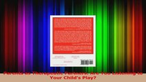 Parents as Therapeutic Partners Are You Listening to Your Childs Play PDF