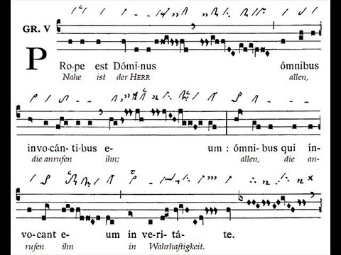 Graduale gregorian 'Prope est Dominus', Dominica quarta Adventus (4è dimanche Avent)