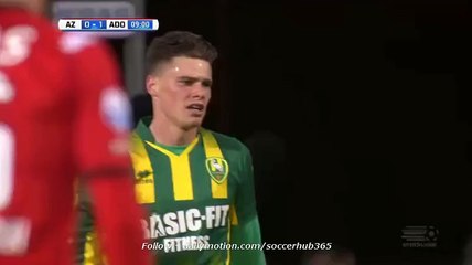 0-1 Danny Bakker Fantastic Goal _ AZ Alkmaar v. ADO Den Haag - 03.12.2015 HD