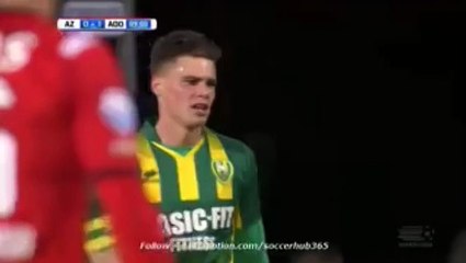 0-1 Danny Bakker Fantastic Goal _ AZ Alkmaar v. ADO Den Haag - 03.12.2015 HD