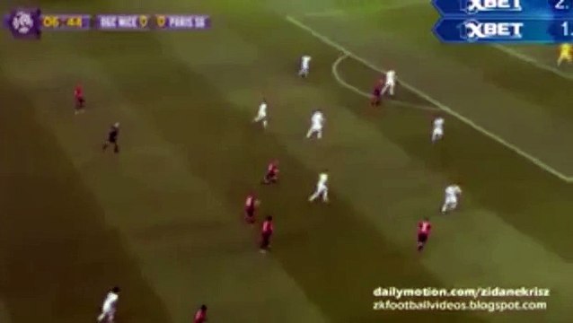 Hatem Ben Arfa Big Chance - OGC Nice v. Paris Saint Germain 04.12.2015 HD