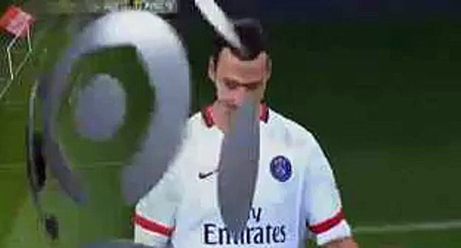 Zlatan Ibrahimovic Incredible Miss - OGC Nice vs Paris SG. - 04.12.2015 France Ligue 1