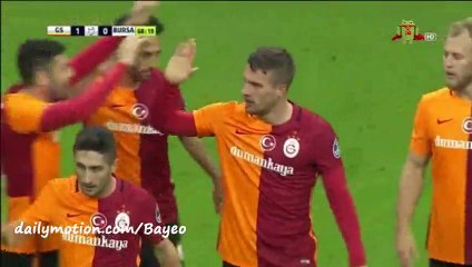 All Goals - Galatasaray 3-0 Bursaspor - 04-12-2015 Turkey Super Lig