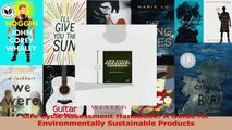 PDF Download  Life Cycle Assessment Handbook A Guide for Environmentally Sustainable Products Download Online