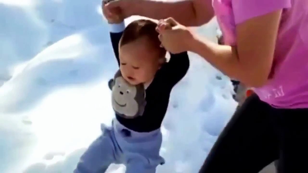 Funny Baby Videos | Baby First Time in Snow - Baby First Time Compolation