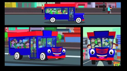 Wheels On The Bus Go Round And Round | Nursery Rhymes And Kids Songs