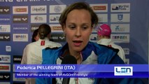 20151204 Federica PELLEGRINI Member of the winning team of 4x50m Freestyle