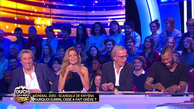 Raymond Domenech et Djibril Cissé dans Touche pas à mon sport