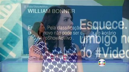 William Bonner manda mensagem para o Vídeo Show