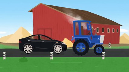 Doktor Mac Wheelie! Das schwarze Elektroauto und die leere Batterie - Kindercartoon