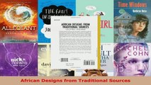 Read  African Designs from Traditional Sources PDF Free