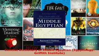 Download  Concise Dictionary of Middle Egyptian Egyptology Griffith Institute Ebook Free
