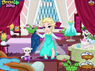 Frozen Baby Elsa Skiing Game - Disney Princess Frozen Baby Games