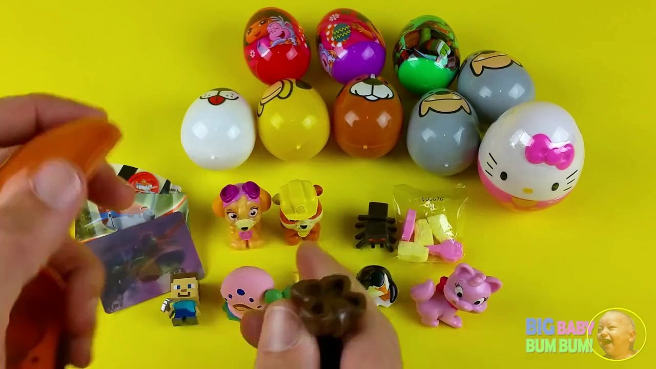 20 Surprise Eggs Hide & Seek Game (Hello Kitty, Paw Patrol, Dora the Explorer)