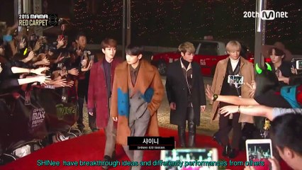 [ENG SUB] SHINee(샤이니) 151202 Red carpet