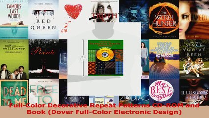 Télécharger la video: Download  FullColor Decorative Repeat Patterns CDROM and Book Dover FullColor Electronic Design PDF Free