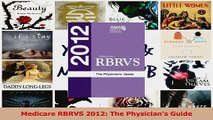 PDF Download  Medicare RBRVS 2012 The Physicians Guide Download Full Ebook