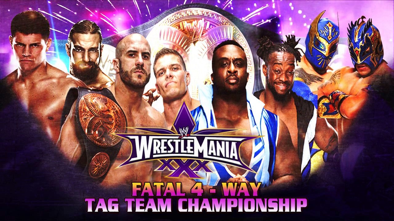 Wrestlemania 30 Match Card - ByB Wrestling