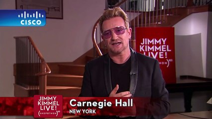 Bono Talks to Jimmy Kimmel About (RED)