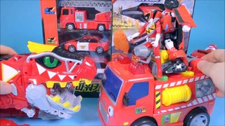 타요 월드카 파워키 폴리 헬로카봇 소방본부 카 Fire station car toys Robocar Poli Tayo the little bus