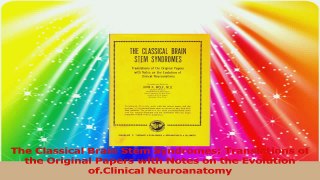 The Classical Brain Stem Syndromes Translations of the Original Papers with Notes on the PDF