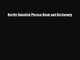 Berlitz Swedish Phrase Book and Dictionary [PDF Download] Online