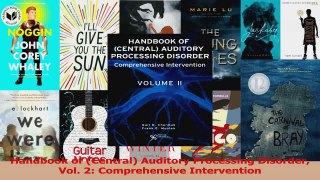 PDF Download  Handbook of Central Auditory Processing Disorder Vol 2 Comprehensive Intervention PDF Online
