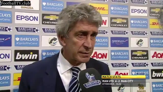 Manchester United vs Manchester City 4 : 2 Manuel Pellegrini blames lack of trust